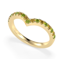 Chevron Half Eternity Lavana Band