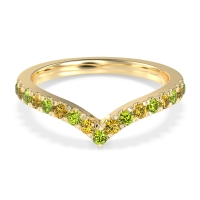 Chevron Half Eternity Lavana Band