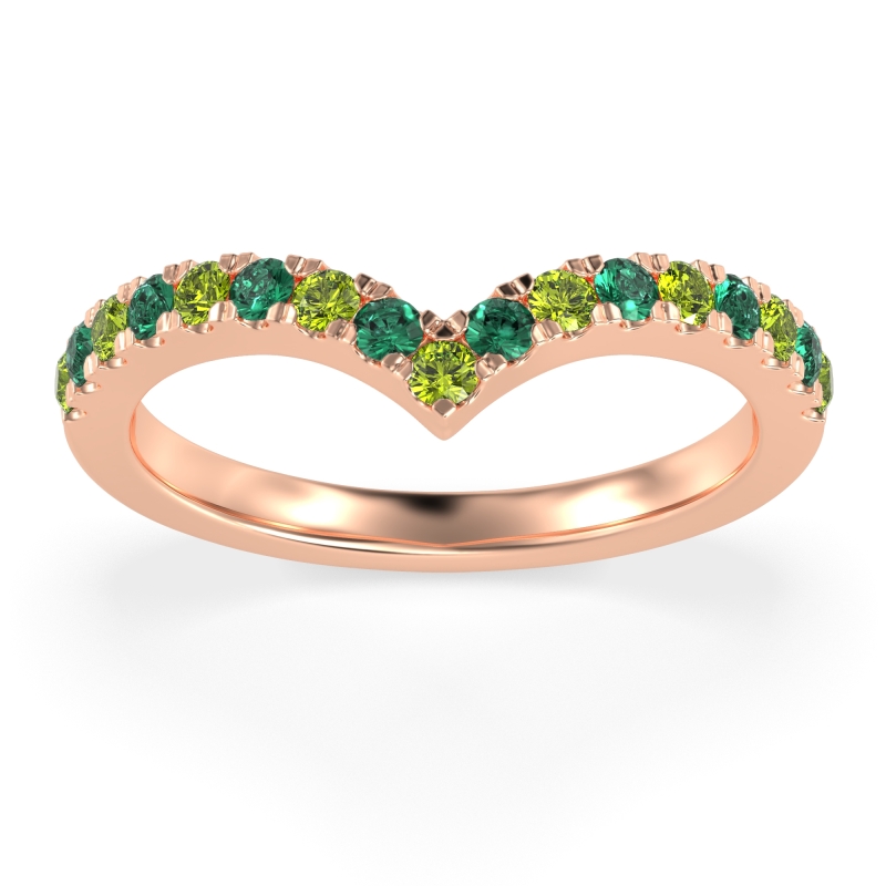 Chevron Half Eternity Lavana Band