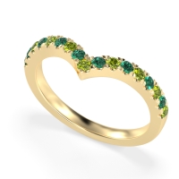 Chevron Half Eternity Lavana Band