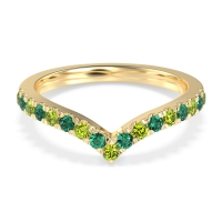 Chevron Half Eternity Lavana Band