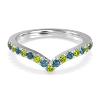 Chevron Half Eternity Lavana Band