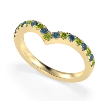 Chevron Half Eternity Lavana Band