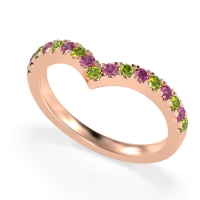 Chevron Half Eternity Lavana Band