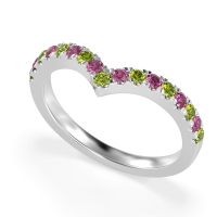 Chevron Half Eternity Lavana Band