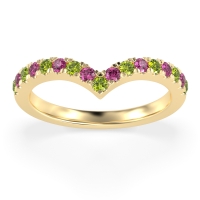 Chevron Half Eternity Lavana Band