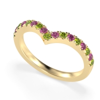 Chevron Half Eternity Lavana Band