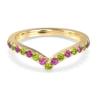 Chevron Half Eternity Lavana Band