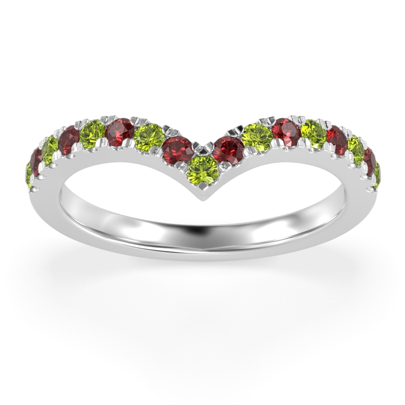 Chevron Half Eternity Lavana Band