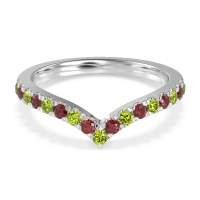 Chevron Half Eternity Lavana Band