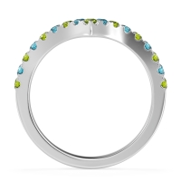 Chevron Half Eternity Lavana Band