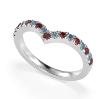 Chevron Half Eternity Lavana Band