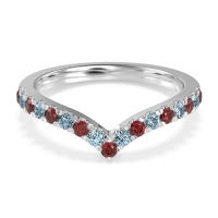 Chevron Half Eternity Lavana Band