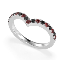 Chevron Half Eternity Lavana Band