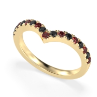 Chevron Half Eternity Lavana Band