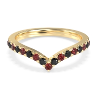 Chevron Half Eternity Lavana Band