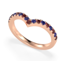 Chevron Half Eternity Lavana Band