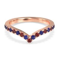 Chevron Half Eternity Lavana Band