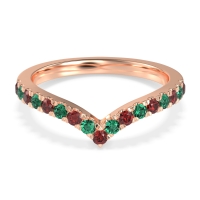 Chevron Half Eternity Lavana Band