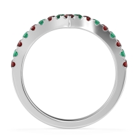 Chevron Half Eternity Lavana Band