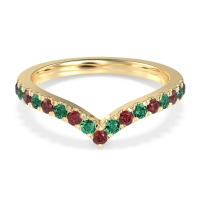Chevron Half Eternity Lavana Band