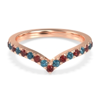 Chevron Half Eternity Lavana Band