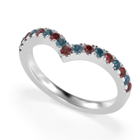 Chevron Half Eternity Lavana Band