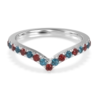 Chevron Half Eternity Lavana Band