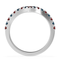 Chevron Half Eternity Lavana Band
