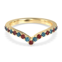 Chevron Half Eternity Lavana Band