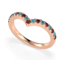 Chevron Half Eternity Lavana Band