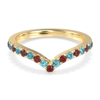 Chevron Half Eternity Lavana Band