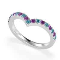 Chevron Half Eternity Lavana Band