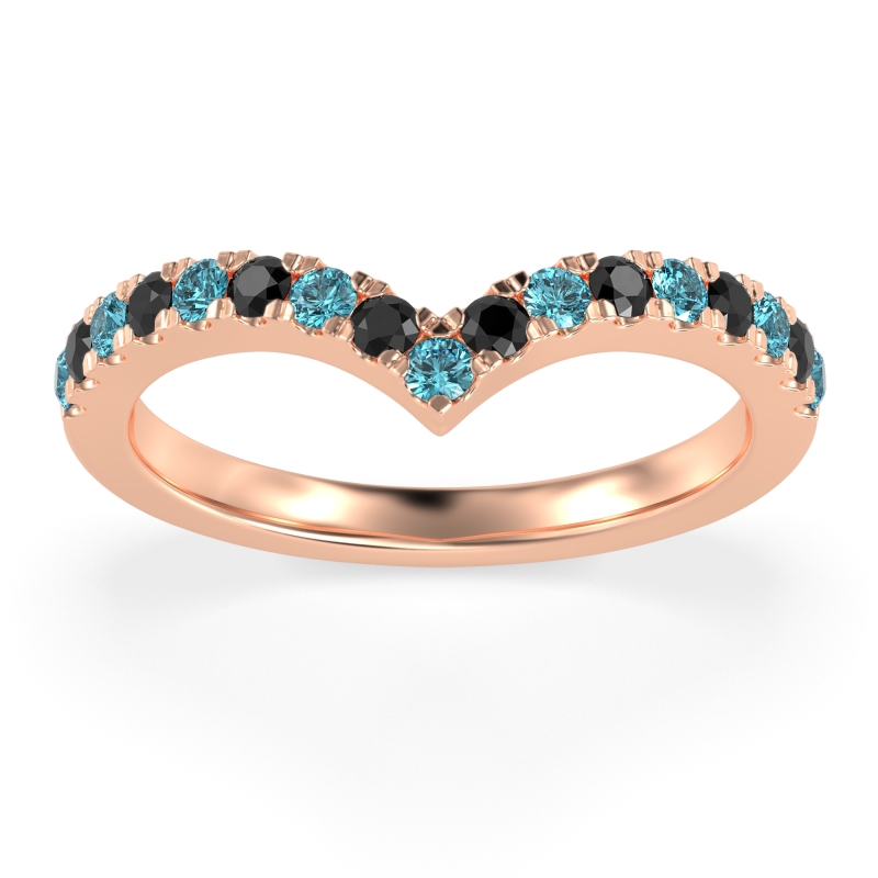 Chevron Half Eternity Lavana Band