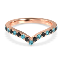 Chevron Half Eternity Lavana Band