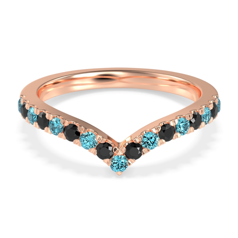 Chevron Half Eternity Lavana Band
