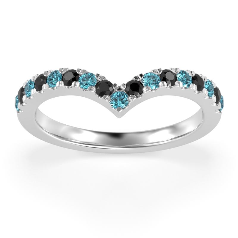 Chevron Half Eternity Lavana Band