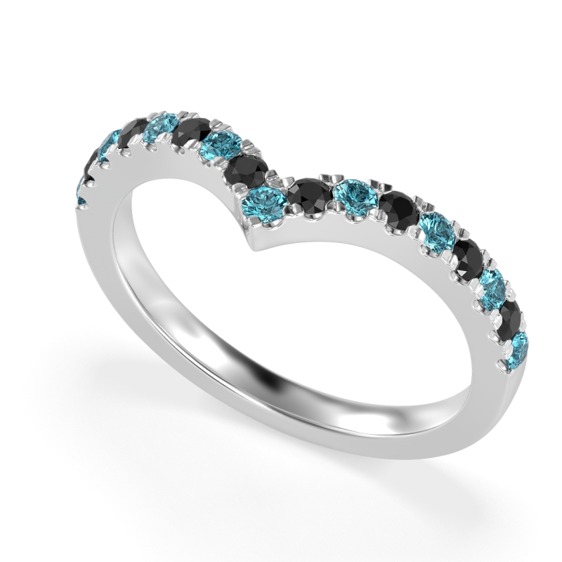 Chevron Half Eternity Lavana Band