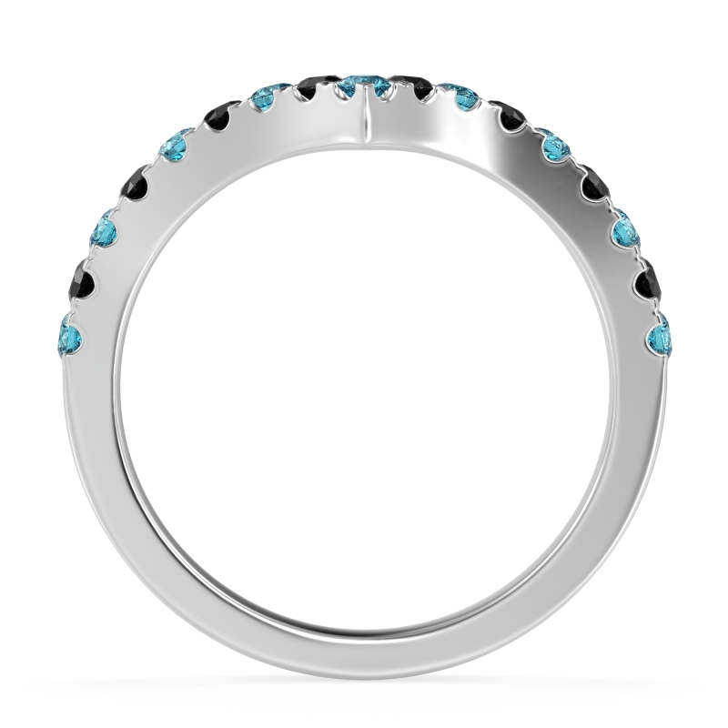 Chevron Half Eternity Lavana Band