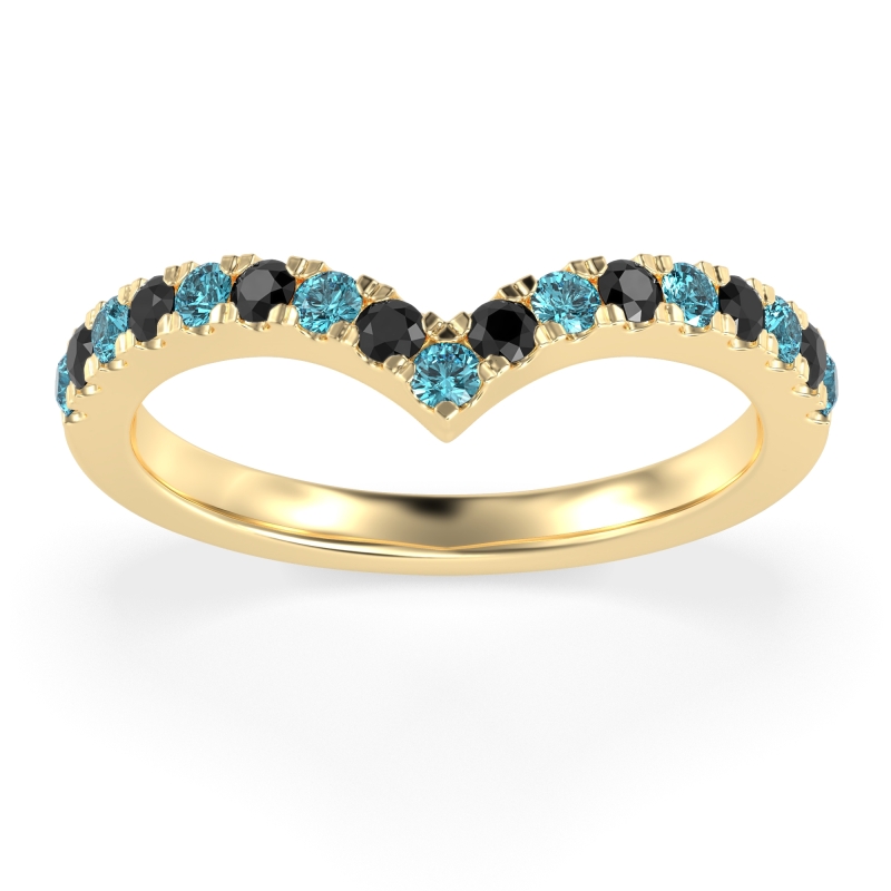 Chevron Half Eternity Lavana Band