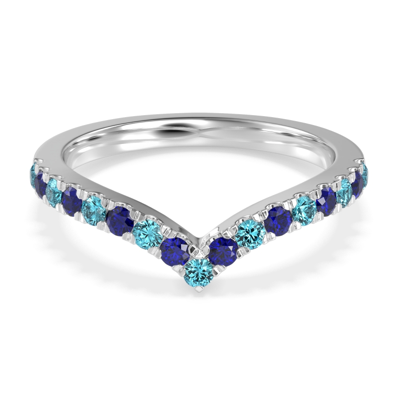 Chevron Half Eternity Lavana Band