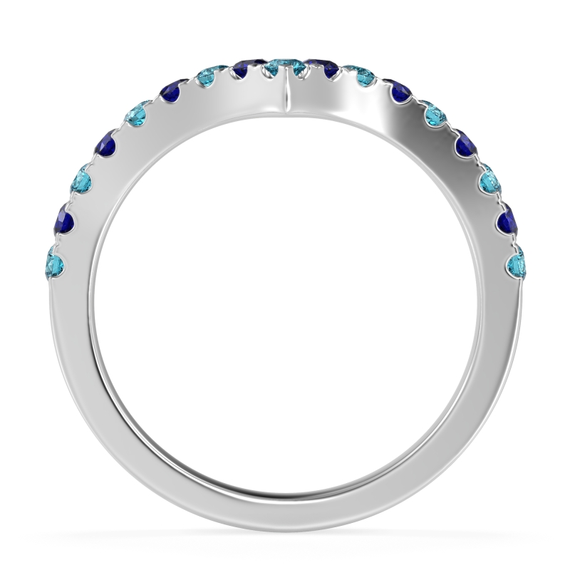 Chevron Half Eternity Lavana Band