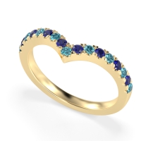 Chevron Half Eternity Lavana Band