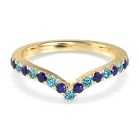 Chevron Half Eternity Lavana Band