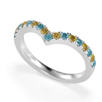 Chevron Half Eternity Lavana Band