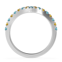 Chevron Half Eternity Lavana Band