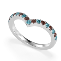 Chevron Half Eternity Lavana Band