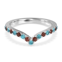 Chevron Half Eternity Lavana Band