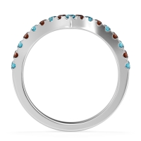 Chevron Half Eternity Lavana Band
