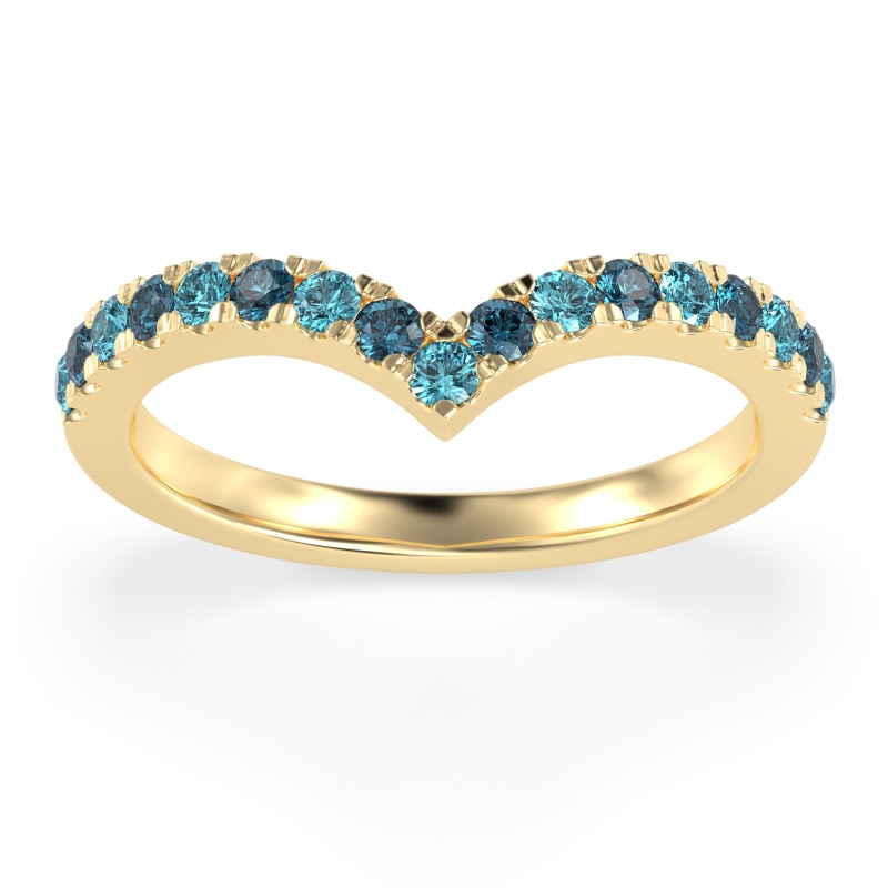 Chevron Half Eternity Lavana Band